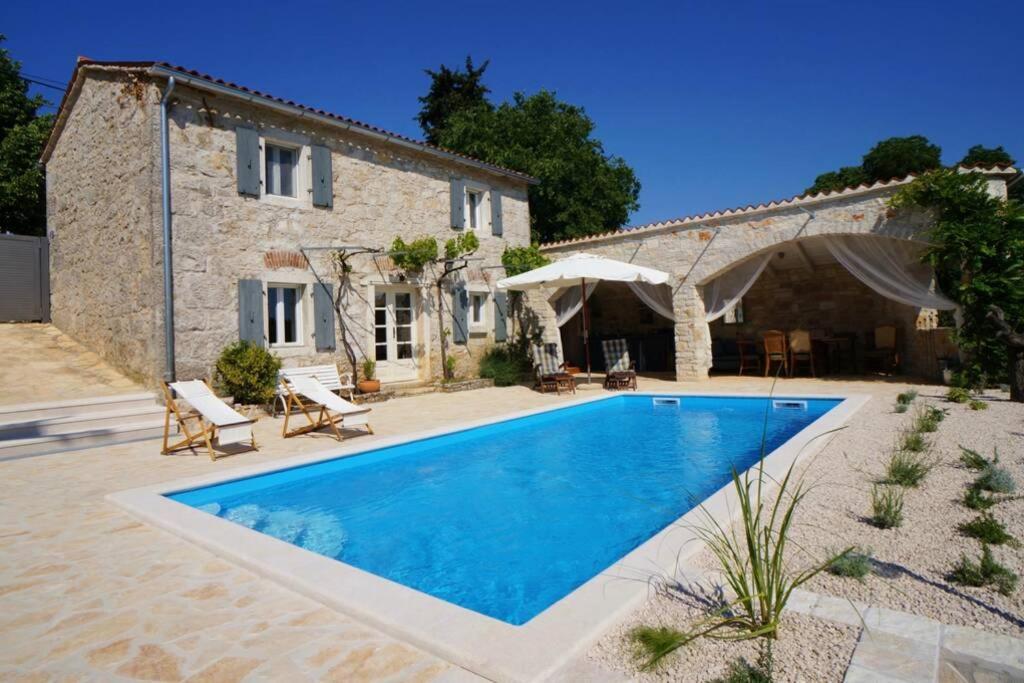 Ferienhaus Villa Alisia, Wunderschoenes Natursteinhaus Bei Porec, Istrien, Kroatien Vranje Selo Exterior foto